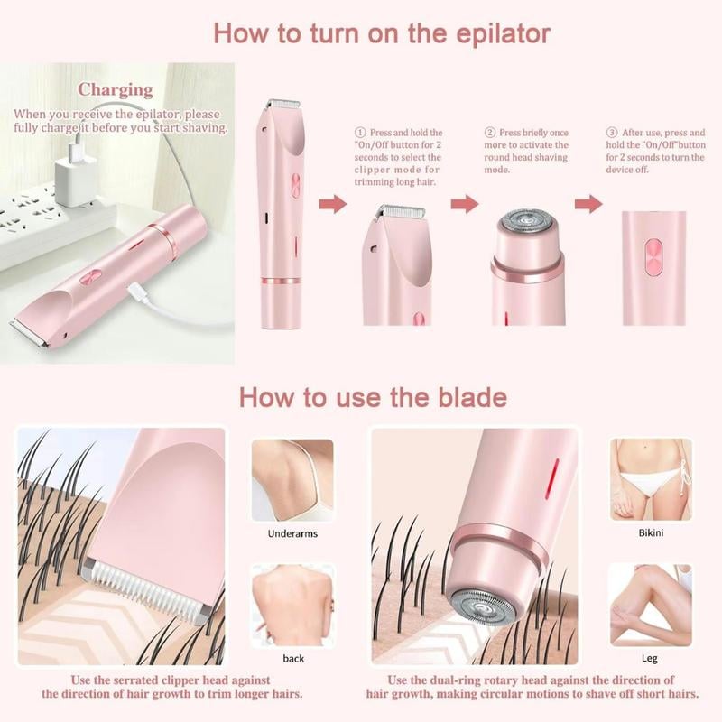 🏆Flash Sale⚡ Comfort 2 in 1 Electric Lady Shaver
