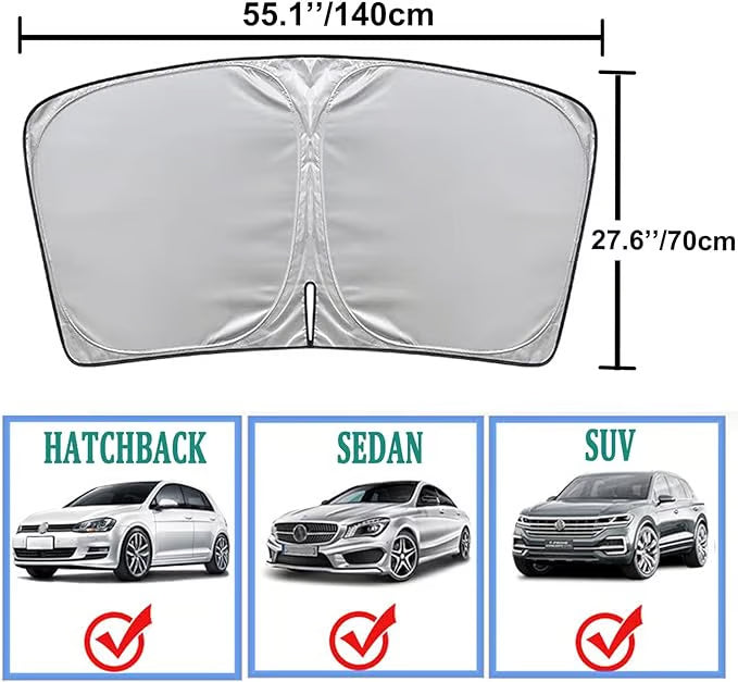 🏆#1 Bestselling Premium Car Windshield Sun Shade Cover
