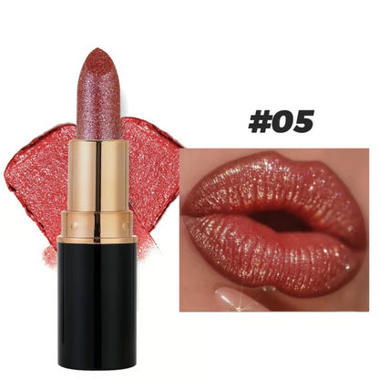 💋 Diamond Lip Gloss Glitter Lipstick Waterproof Long Lasting