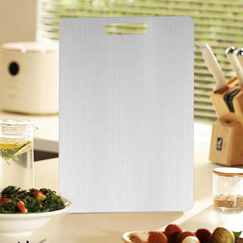 🏆Best Gifts⚡ Premium Stainless Steel Double Sided Chopping Board