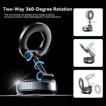 🏆#1 Bestselling🏆 Magnetic Car Phone Mount – 360° Works on Car Dash, Desk, or Bathroom Wall, Ultra Compact Design (No Charging)