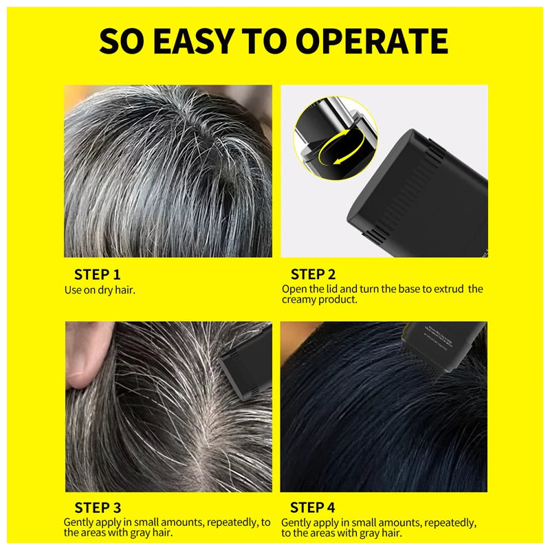 🏆Flash Sale⚡ Instant Hair Colour Stick with Built-In Comb