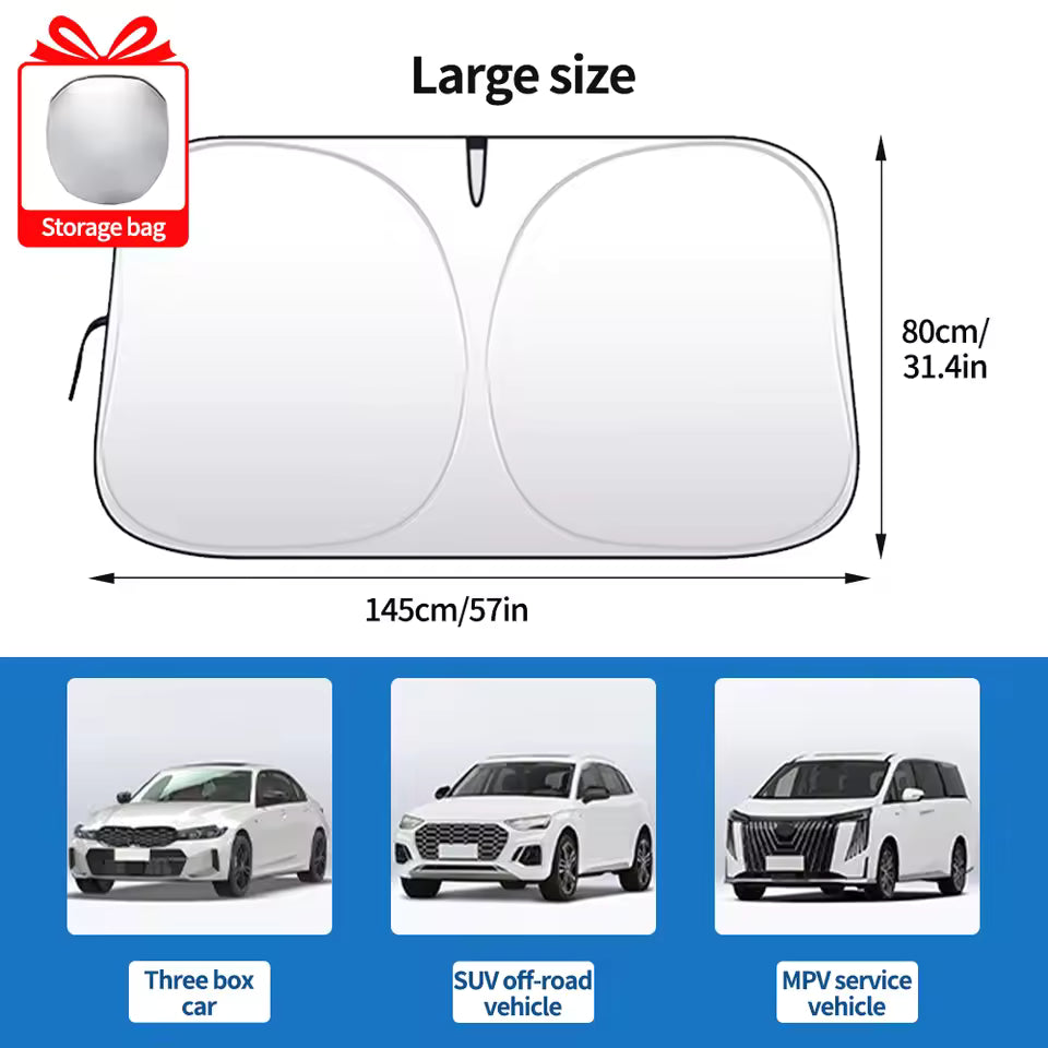 🏆#1 Bestselling Premium Car Windshield Sun Shade Cover