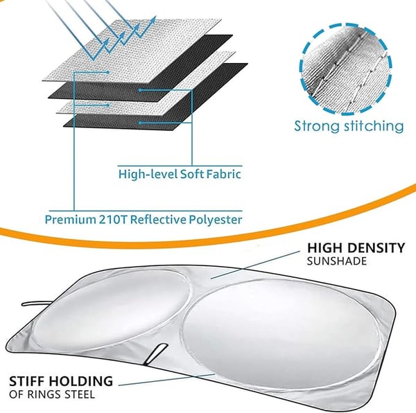 🏆#1 Bestselling Premium Car Windshield Sun Shade Cover