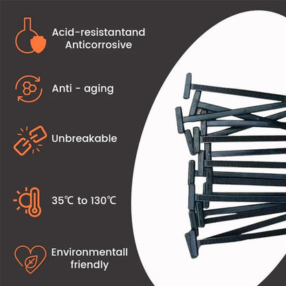 🚗 Instant Car Fix - 🔧 Nylon Universal Cable Tie Buckle - For Quick, Secure Vehicle Part Fastening!