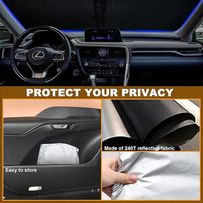 🏆#1 Bestselling Premium Car Windshield Sun Shade Cover